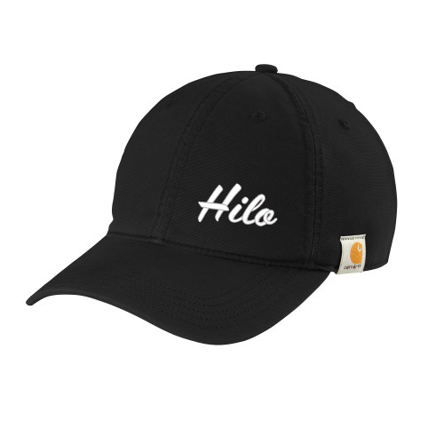  Carhartt Black Cotton Adjustable Canvas Hat - Hilo Script