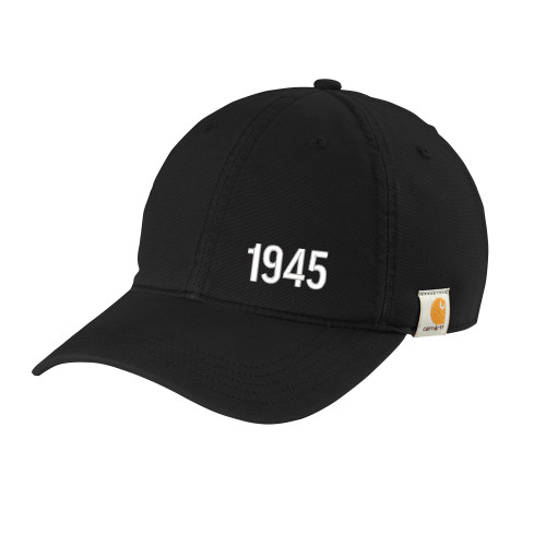  Carhartt Black Cotton Adjustable Canvas Hat - Established Year