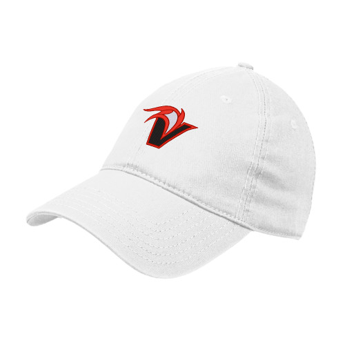  White Unstructured Adjustable Low Profile Hat - Fire and Sail