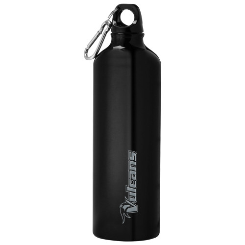  Venture Aluminum Black Bike Bottle 26oz - Vulcans Wordmark Engraved