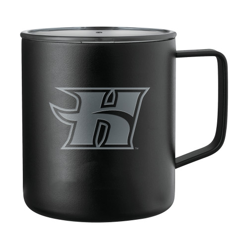  Rover Camp Vacuum Insulated Black Mug 14oz - Flaming H Engraved