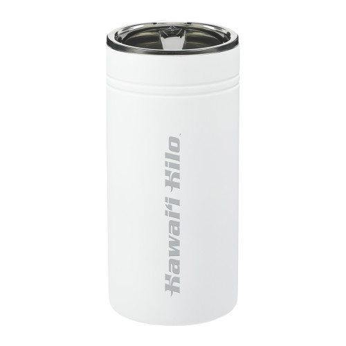  Sherpa Vacuum White Tumbler & Insulator 12oz - Hawaii Hilo Flat Engraved