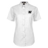 Thumbnail image for  Womens White Twill Button Up Short Sleeve