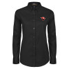 Thumbnail image for  Womens Black Twill Button Down Long Sleeve 