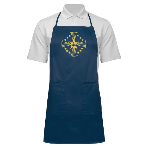  Full Length Navy Apron - Core Logo