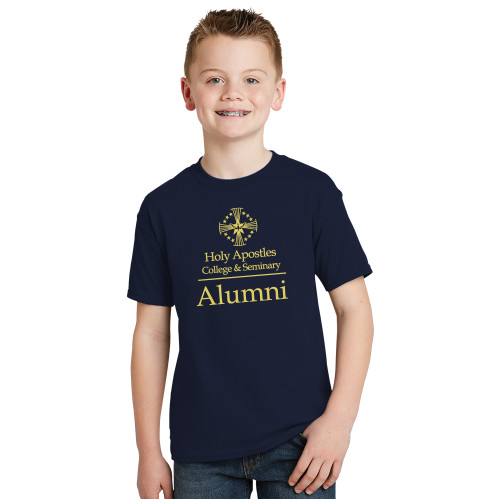  Youth Navy T Shirt - Alumni Stacked