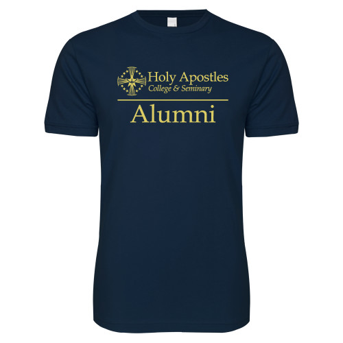  Next Level Navy SoftStyle T Shirt - Alumni Horizontal