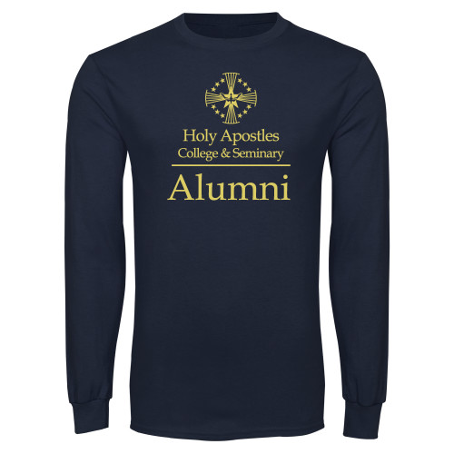  Navy Long Sleeve T-Shirt - Alumni Stacked