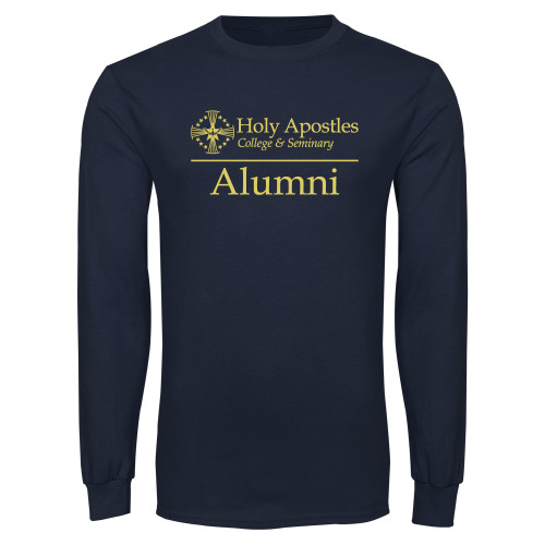  Navy Long Sleeve T-Shirt - Alumni Horizontal