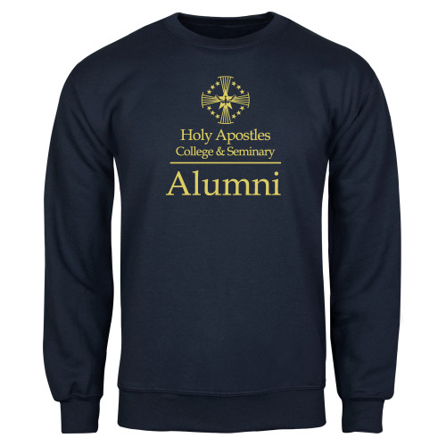  Navy Fleece Crew - Alumni Stacked