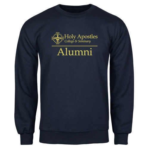  Navy Fleece Crew - Alumni Horizontal