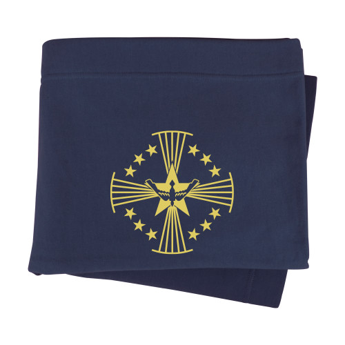  Navy Sweatshirt Blanket - Core Logo