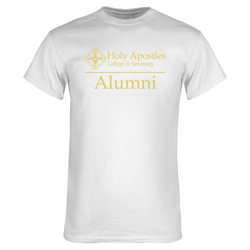  White T Shirt - Alumni Horizontal