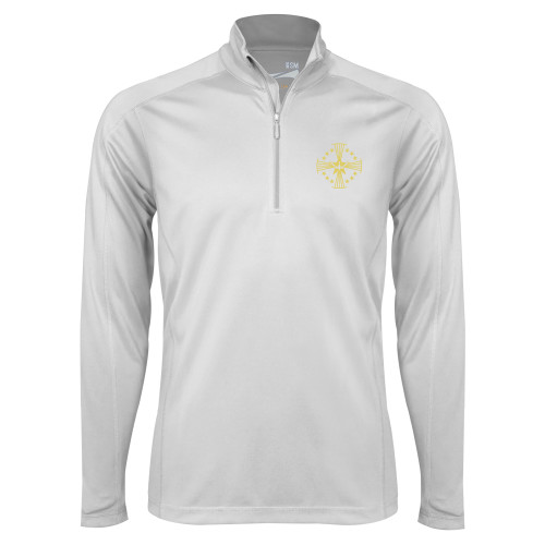  Syntrel White Interlock 1/4 Zip - Core Logo