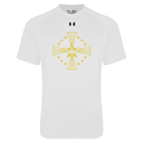  Under Armour White Tech Tee - Core Logo
