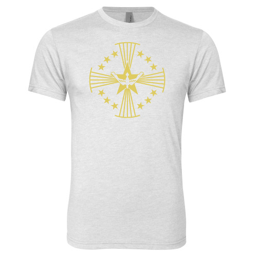  Next Level Heather White Triblend Tee - Core Logo