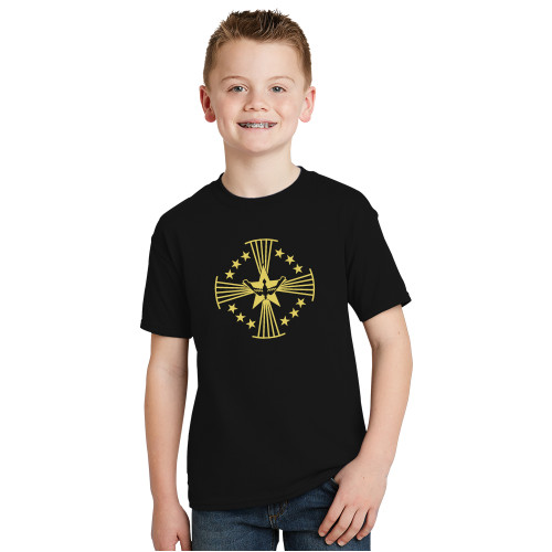  Youth Black T Shirt - Core Logo