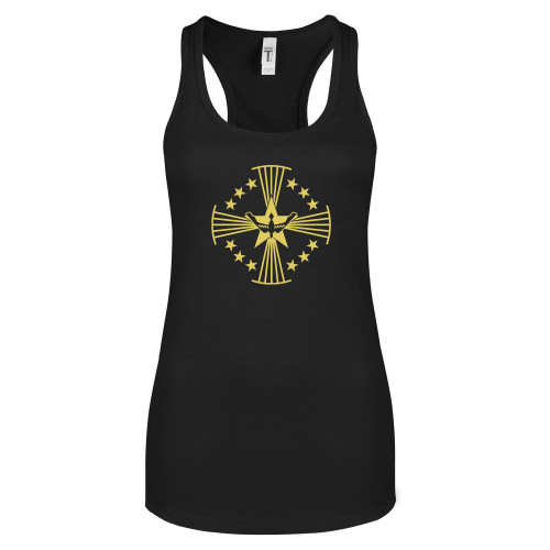  Next Level Womens Black Racerback Tank  - Core Logo