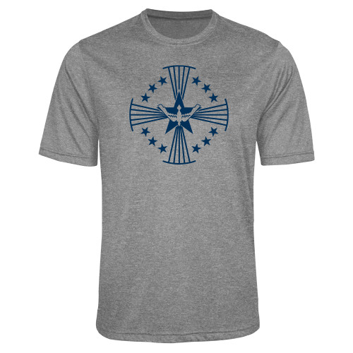  Grey Heather Performance Contender Tee - Core Logo