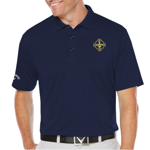  Callaway Navy Opti Dri Chev Polo - Core Logo