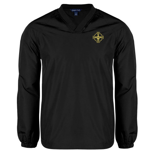  Black V Neck Raglan Windshirt - Core Logo