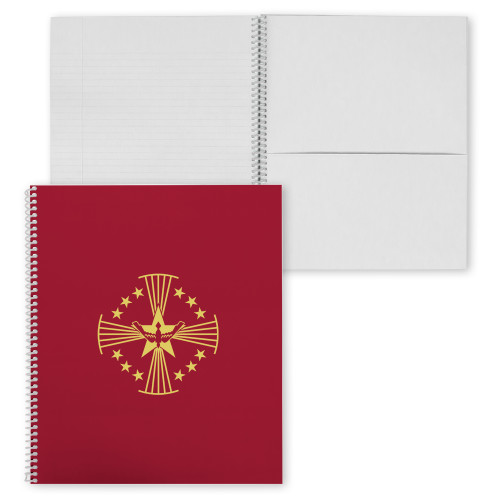  College Spiral Notebook w/Clear Coil - Core Logo