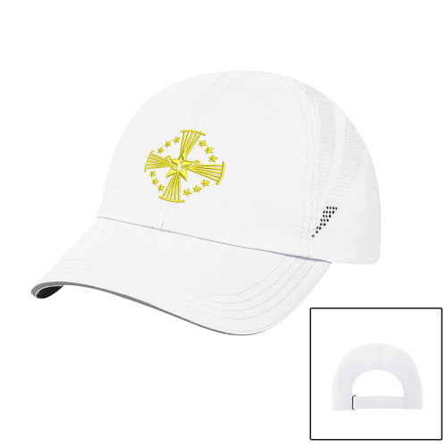  Womens White Performance Cap - Core Logo