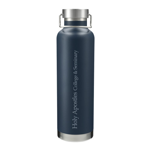  Thor Copper Vacuum Insulated Navy Bottle 32oz - Holy Apostles Flat Engraved