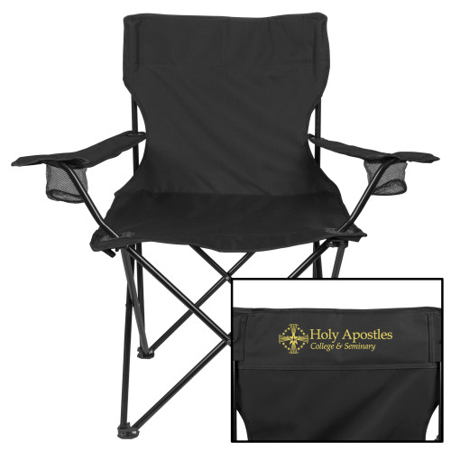  Deluxe Black Captains Chair - Core Logo Flat