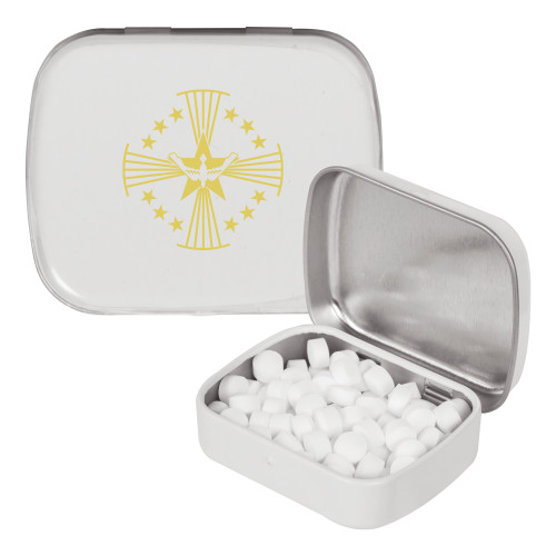  White Rectangular Peppermint Tin - Core Logo