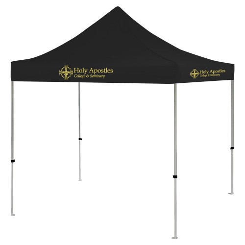  9 ft x 9 ft Black Tent - Core Logo Flat