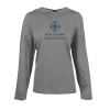 Thumbnail image for  Womens Grey Heather Long Sleeve Hooded Tee