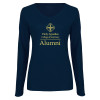 Thumbnail image for  Womens Navy Long Sleeve V Neck Tee