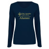 Thumbnail image for  Womens Navy Long Sleeve V Neck Tee