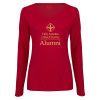 Thumbnail image for  Womens Cardinal Long Sleeve V Neck Tee 