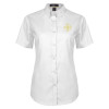 Thumbnail image for  Womens White Twill Button Up Short Sleeve