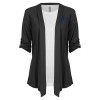 Thumbnail image for  Womens Grey Drape Front Cardigan Sweater
