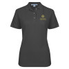 Thumbnail image for  Womens Silk Touch Charcoal Pique Polo