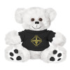 Thumbnail image for  Plush Big Paw 8 1/2 inch White Bear w/Black Shirt