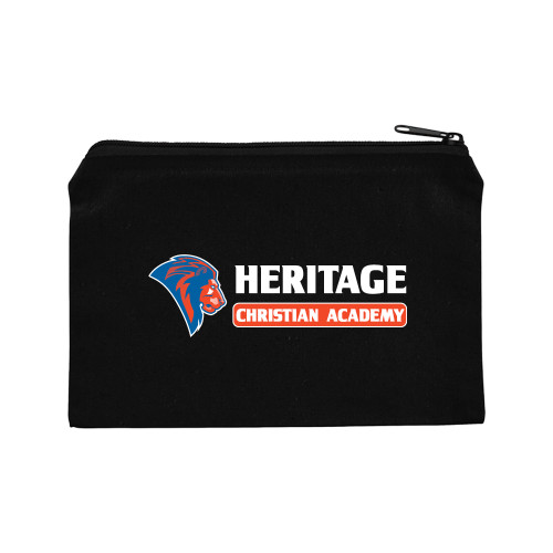  8oz. Black Cotton Travel Pouch - HCS Horizontal