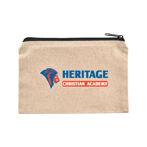  8oz. Natural Cotton Travel Pouch - HCS Horizontal