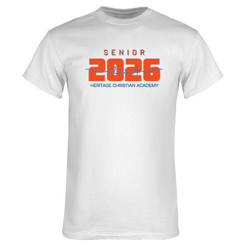  White T Shirt - Heritage Christian Academy - CLASS OF 2026