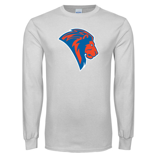 White Long Sleeve T Shirt - Lion Head