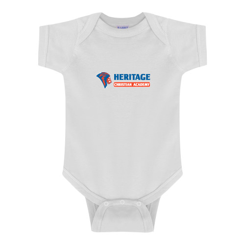  White Infant Onesie - HCS Horizontal