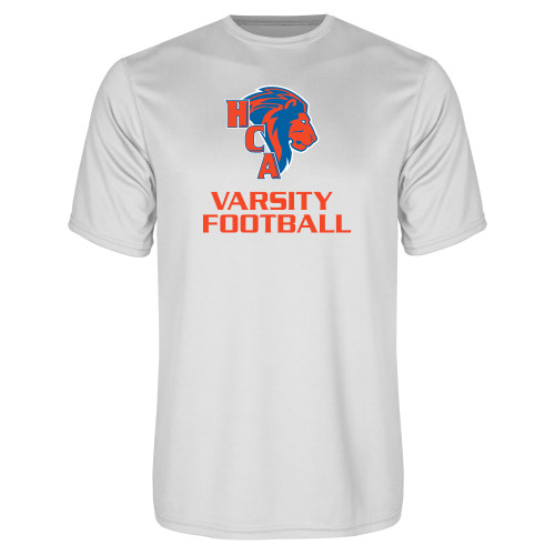  White Performance Tee - Varsity Football