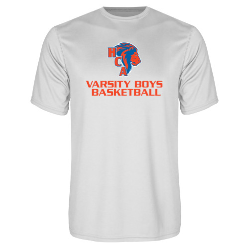  White Performance Tee - Varsity Boys Basketball