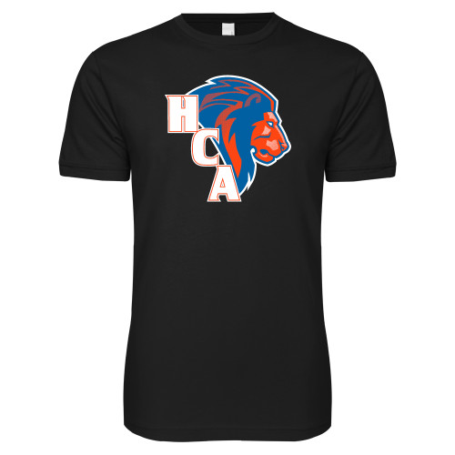  Next Level Black SoftStyle T Shirt - HCA Lion