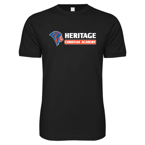  Next Level Black SoftStyle T Shirt - HCS Horizontal