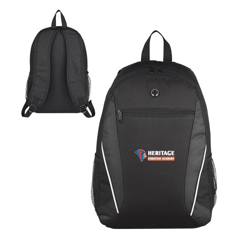  Homerun Black Computer Backpack - HCS Horizontal