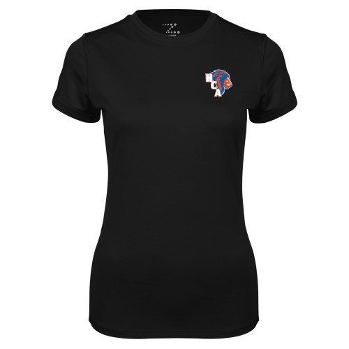  Womens Black Performance Tee - HCA Lion